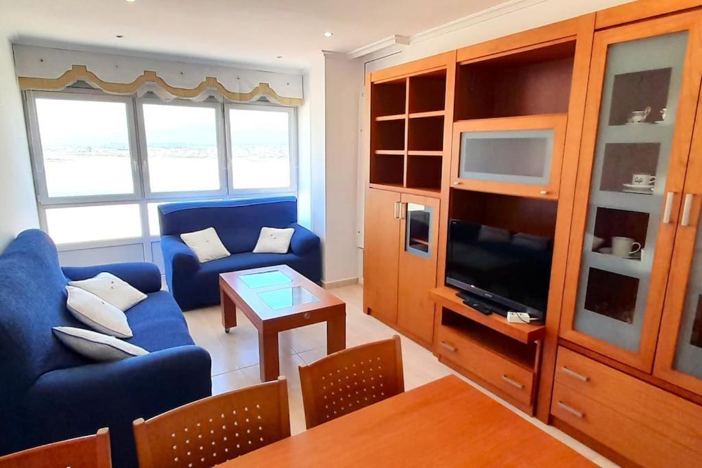 Apartamento Vistas Al Mar Con Piscina Y Terraza Foz Luaran gambar