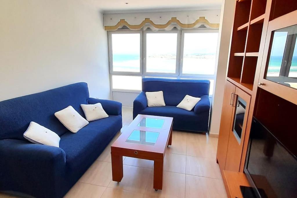 Apartamento Vistas Al Mar Con Piscina Y Terraza Foz Luaran gambar